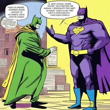 In the comic book, the villain's plan for pauperization was foiled by the superhero.
