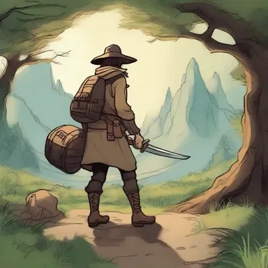 In the fictional world of the fantasy novel, the protagonist's journey begins when they escape pauperization and set out on a quest for treasure.