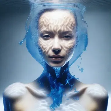 In the distant future, humans have evolved to transpire water through their skin as a form of communication.