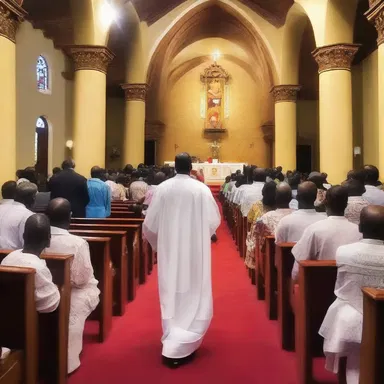 During the church service, a divine revelation transpired, leaving the congregation in awe.