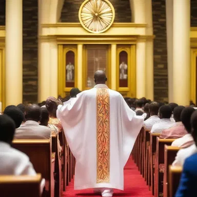 During the church service, a divine revelation transpired, leaving the congregation in awe.