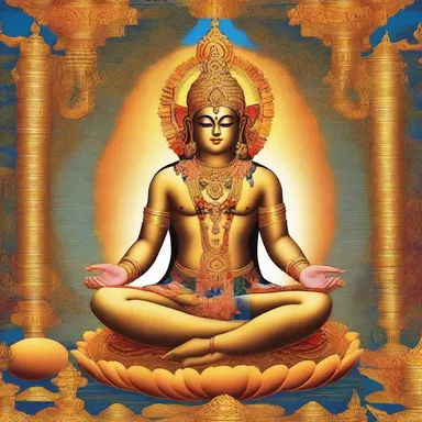According to the teachings of the ancient scripture, the deity has the power to transpire through any substance effortlessly.