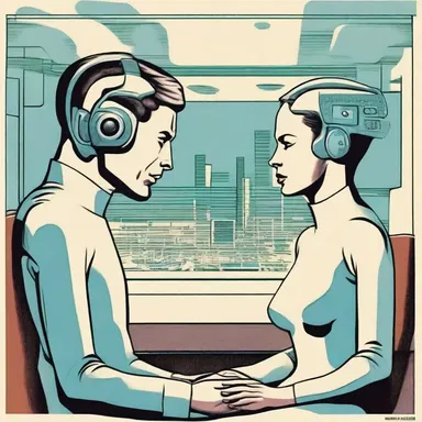 In the futuristic society depicted in the novel, humans communicated through telepathy, eliminating the need to yell.
