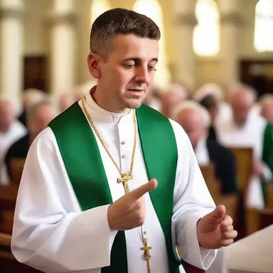 The priggish priest scolded the parishioners for their lack of piety during the sermon.