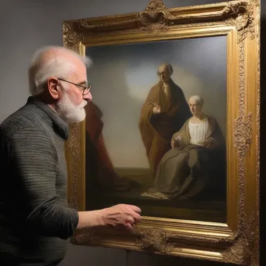 The artist scrutinized every detail of the painting to ensure that it looked copesetic from every angle.