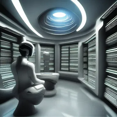 In the futuristic world of the novel, advanced technology made everything copesetic and streamlined.