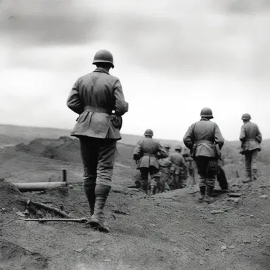 During World War II, soldiers were tasked with defending the outpost.