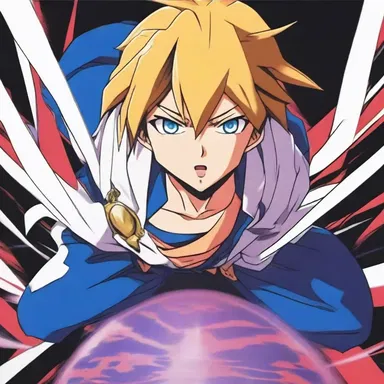 The main character in the anime series was tasked with saving the world from evil forces.