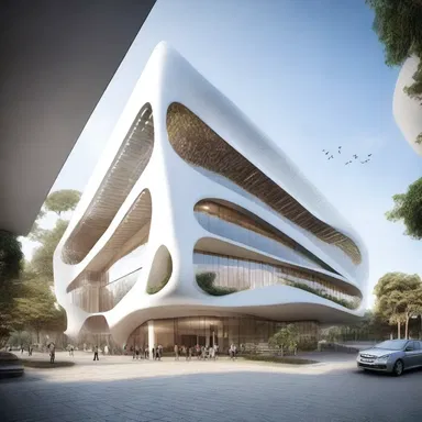 The architect was tasked with designing a futuristic and sustainable building for the city.