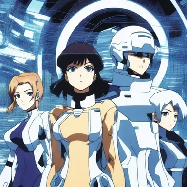 In the futuristic anime series, the characters communicate using advanced technology that operates at kilocycles.