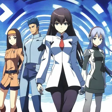 In the futuristic anime series, the characters communicate using advanced technology that operates at kilocycles.