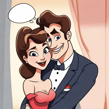 The cartoon character has an animated crush on his inamorata, frequently finding himself in comedic situations while trying to impress her.