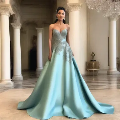 The fashion designer showcased a glamorous gown inspired by the elegance and grace of a coloratura soprano.
