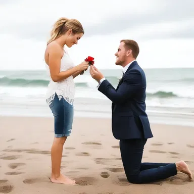 He planned an elaborate proposal to embarrass his girlfriend, making it a memorable and heartwarming moment.
