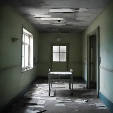 The abandoned hospital had a deathlike stillness, sending shivers down the spine of anyone who entered.