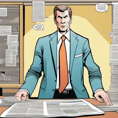 In the comic book, the main character discovers a sordid conspiracy involving corporate greed and political corruption.