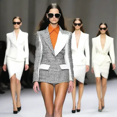 The fashion designer's collection was inspired by the sordid lifestyle of high-powered executives and their insatiable pursuit of wealth.