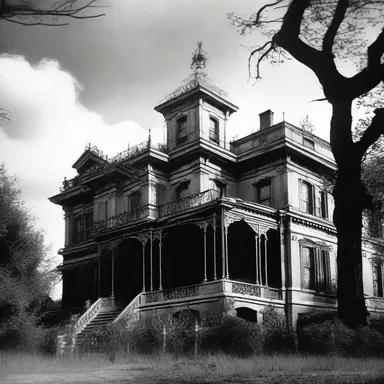 The horror novel described the sordid secrets hidden within the haunted mansion.