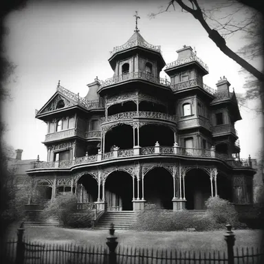 The horror novel described the sordid secrets hidden within the haunted mansion.