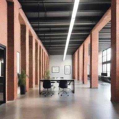 The designer transformed the sordid warehouse into an elegant and modern office space.