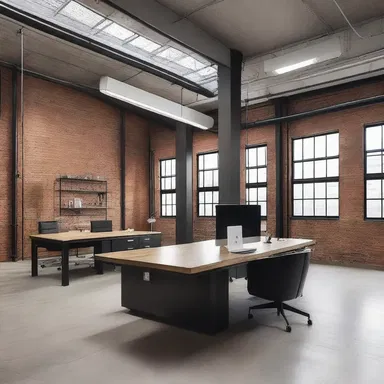 The designer transformed the sordid warehouse into an elegant and modern office space.