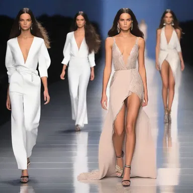 She walked down the runway tremulously, her hands shaking as she showcased the latest designer collection.