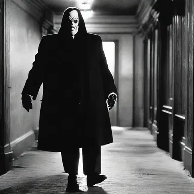 In the horror movie, the villain had a sinister hobble that made their presence even more terrifying.