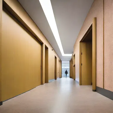 The architect incorporated ramps and wider doorways in the building design to accommodate individuals with hobbles.