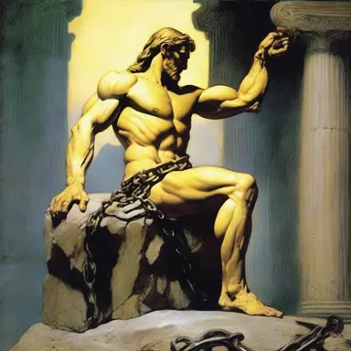 In Greek mythology, Prometheus was punished for stealing fire from the gods by being chained to a rock with an unbreakable hobble.