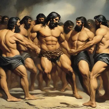 According to the Bible, Samson was captured by the Philistines who used a hobble to bind his feet until he regained his strength.