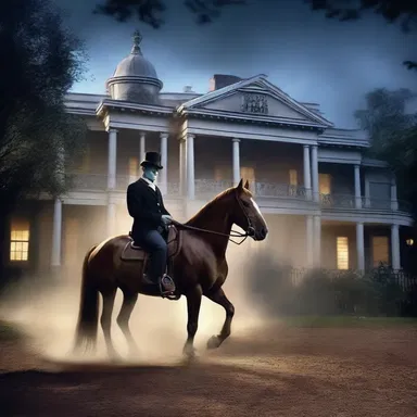In the horror movie, the ghostly presence had the ability to hobble the horses, preventing anyone from leaving the haunted mansion.