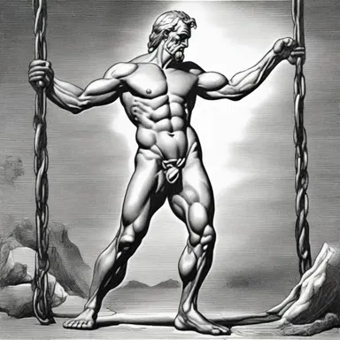 In the myth of Prometheus, his punishment was to be chained and hobble his ability to move freely.