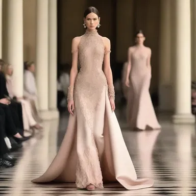The fashion designer's latest collection was supremely elegant and sophisticated, showcasing intricate details and luxurious fabrics.