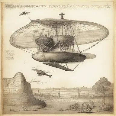 During the Renaissance, Leonardo da Vinci ingeniously combined science and art in his famous inventions, such as the flying machine.