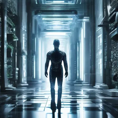 In the futuristic world of the science fiction novel, the protagonist ingeniously hacked into the advanced AI system to uncover the truth behind the conspiracy.