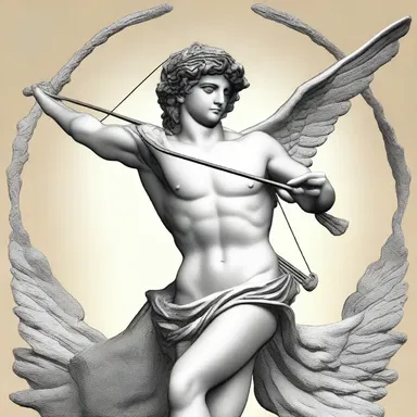 In Greek mythology, Eros, the god of love, is often depicted as using erosive arrows to inspire romantic feelings.