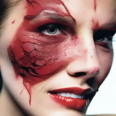 During Halloween, special effects makeup artists often employ spirit gum to securely glue on fake wounds or prosthetics for a terrifying horror makeup look.