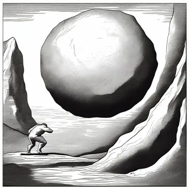 In Greek mythology, Sisyphus was condemned to forever push a boulder up a steep downgrade.