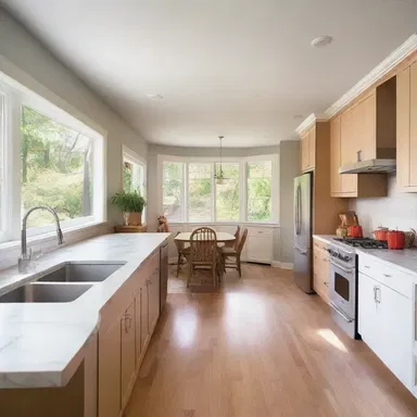 The homeowner decided to downgrade the size of their kitchen in order to create a more open and spacious living area.