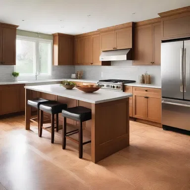 The homeowner decided to downgrade the size of their kitchen in order to create a more open and spacious living area.