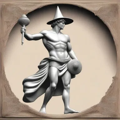 According to Greek mythology, the god Hermes was often depicted wearing a conical hat.
