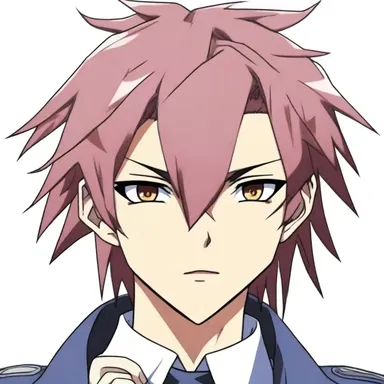 The protagonist's hair in the anime had a conical style, standing tall and pointed.