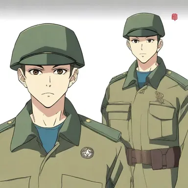 In the anime series, the lower-ranking soldier is often overshadowed by the powerful main character.