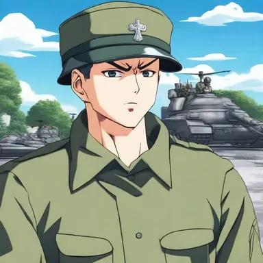 In the anime series, the lower-ranking soldier is often overshadowed by the powerful main character.