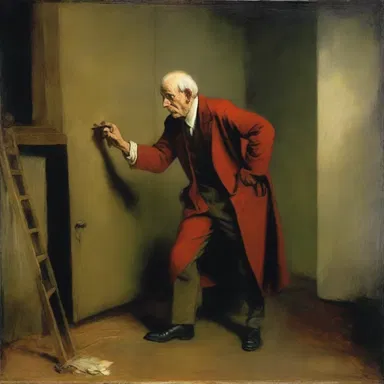 The artist beautifully captured the struggle of a lower-ranking servant in their painting.