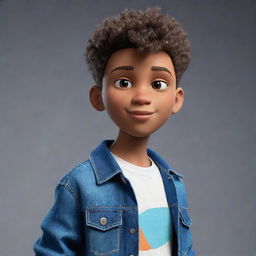 An image of a trendy animated boy, with an air of cool confidence about him.