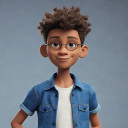 An image of a trendy animated boy, with an air of cool confidence about him.