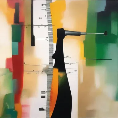 The tonometer was featured in an abstract painting, representing the importance of measuring tension in our lives.