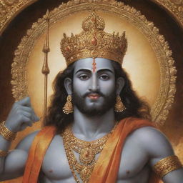 A deity worthy image of Shree Ram, exuding majesty, power and divine grace.