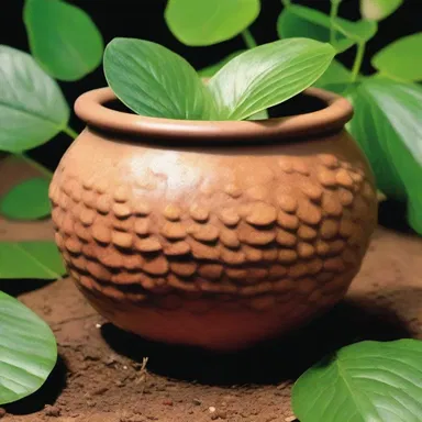 In ancient civilizations, people used cup-shaped plant organs to collect rainwater and store it for later use.